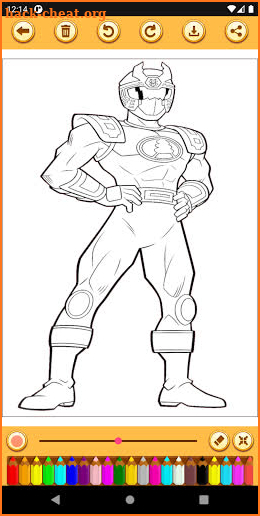 Superhero Rangers Coloring Book screenshot