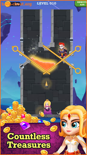 Superhero Rescue Game: Pull the pin puzzle screenshot