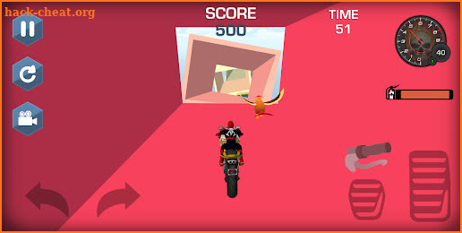 Superhero Sky Motobike Fly Run screenshot