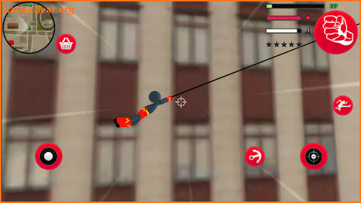 SuperHero stickman Rope Hero Gangstar Crime screenshot