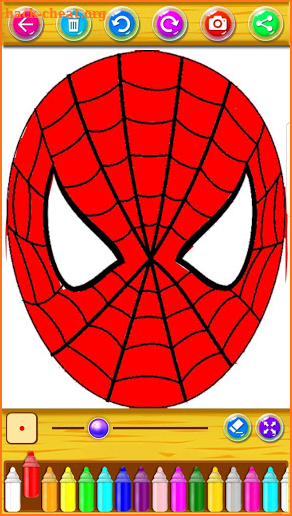 Superheroes Coloring book screenshot