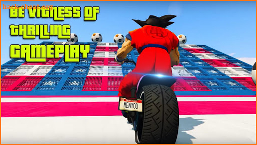 Superheroes Tricky Motorbike Stunt screenshot