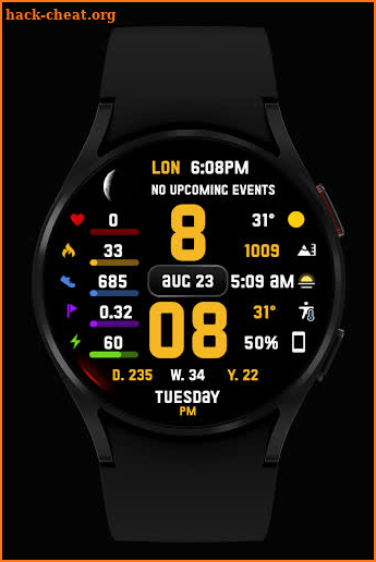 SuperInfo Watch Face Wear OS screenshot