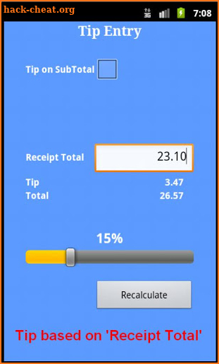 Superior Tip Calculator Pro screenshot