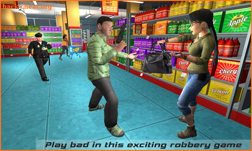 Supermarket Robbery Crime City: FPS Shooting Games screenshot