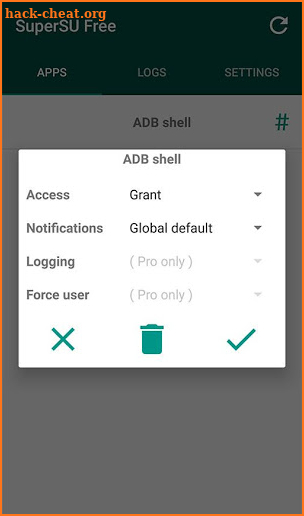 SuperSU screenshot