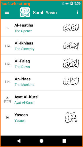 Surah Yasin screenshot