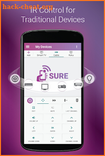 SURE Universal Smart TV Remote Control screenshot