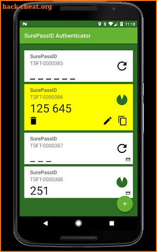 SurePassID Authenticator screenshot