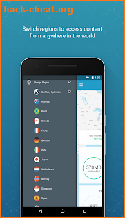 SurfEasy Secure Android VPN screenshot