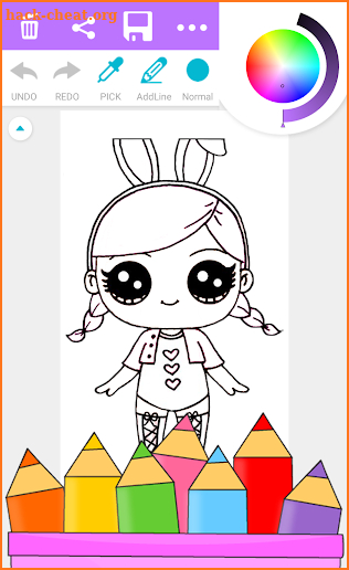 Surprise Coloring Book Dolls screenshot