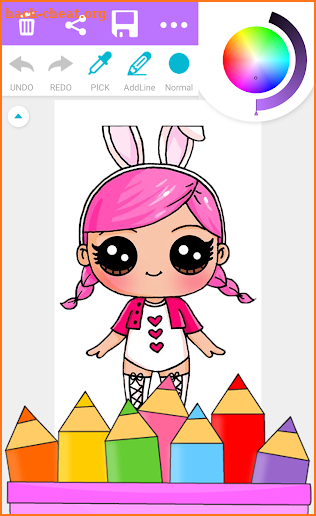 Surprise Coloring Book Dolls screenshot