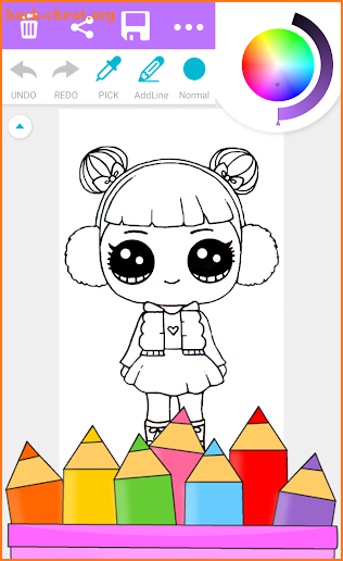 Surprise Coloring Book Dolls screenshot