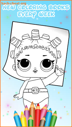 Surprise Dolls Coloring Pages Game screenshot