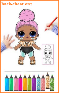 Surprise Lol Dolls Coloring Pages screenshot