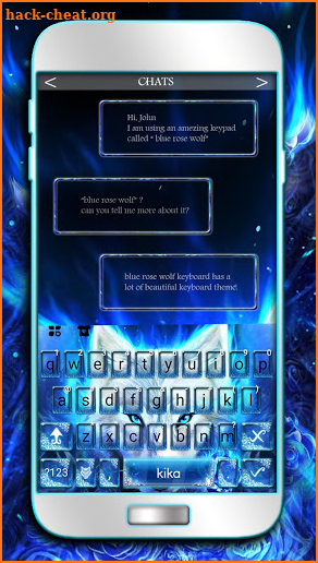 Surreal Wolf Keyboard Theme screenshot