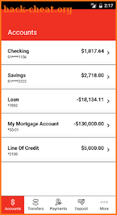 Sussex Bank Mobile Banking screenshot