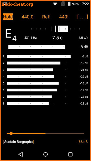 Sustain Analyzer screenshot