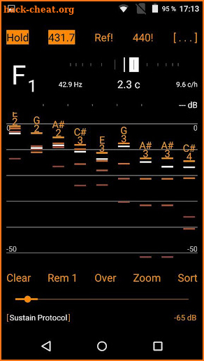 Sustain Analyzer screenshot