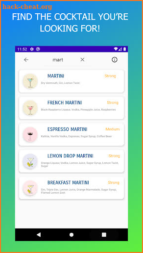 Sverg Cocktail Recipes screenshot