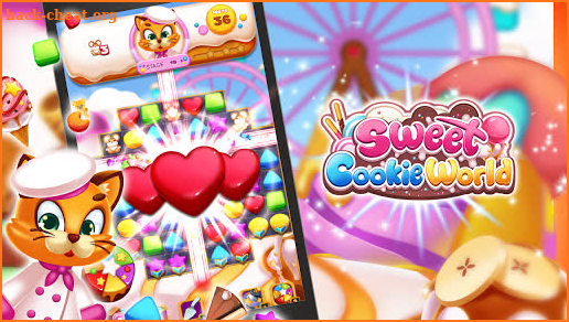 Sweet Cookie World : Match 3 Puzzle screenshot