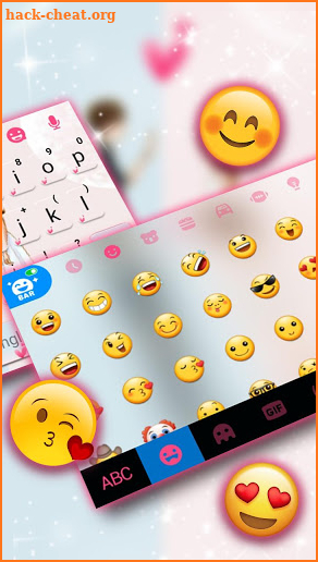 Sweet Couple Love Keyboard Theme screenshot