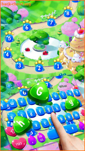 Sweet Cute Candy Keyboard Theme screenshot