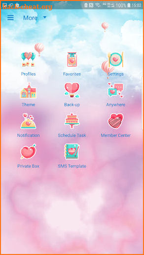 Sweet days Next SMS skin screenshot