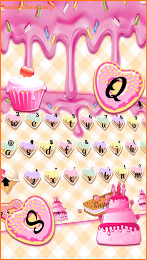 Sweet Frosting Cake Keyboard Theme screenshot