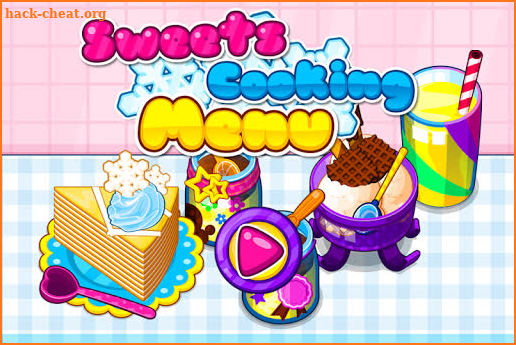 Sweets Cooking Menu screenshot