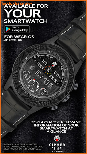 SWF Cipher Chrono Watch Face screenshot