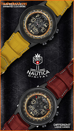 SWF Nautica Digital Watch Face screenshot