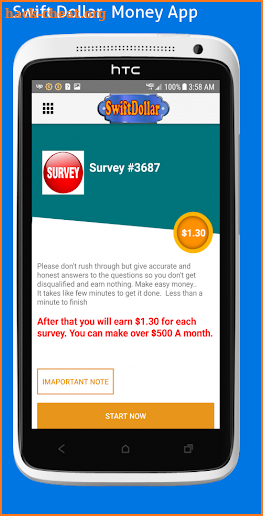 Swift Survey Dollar : Surveys that Pay screenshot