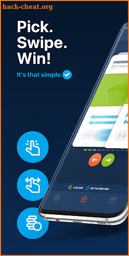 Swipe: the Sports Predictor with Cash Prizes screenshot