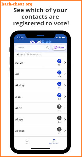 SwipeBlue: Win with your phone! screenshot