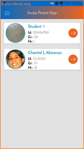 SwipeK12 Parent App screenshot