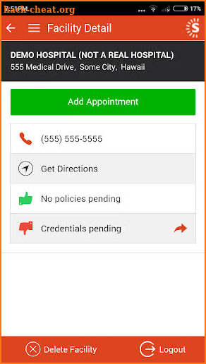 symplr Mobile App screenshot