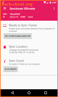 Sync iTunes to android Free screenshot