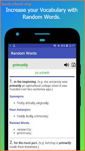 Synonyms and Antonyms Offline screenshot