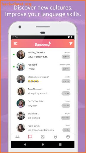 Synoomy - Meet new people via the posts. screenshot