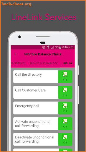 T-Mobile Balance Check App screenshot