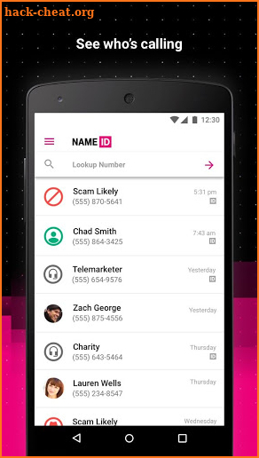 T-Mobile NAME ID screenshot