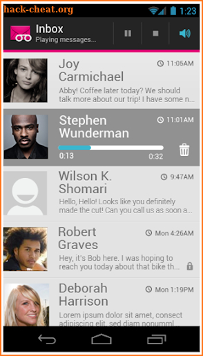 T-Mobile Visual Voicemail screenshot