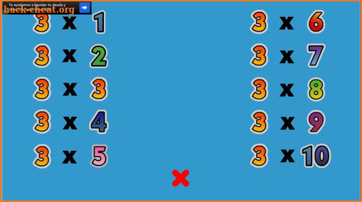 TABLAS DE MULTIPLICAR screenshot
