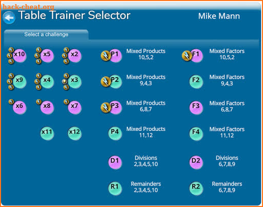 Table Trainer from NumberGym screenshot