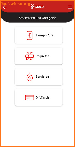 TAECEL - Recargas Electrónicas screenshot