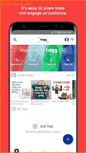 taggCRM screenshot