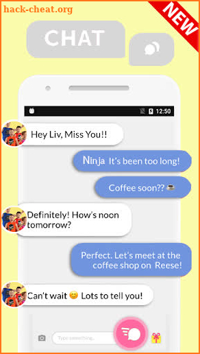 Talk To Ninja Kidz - Call and chat Simulator screenshot