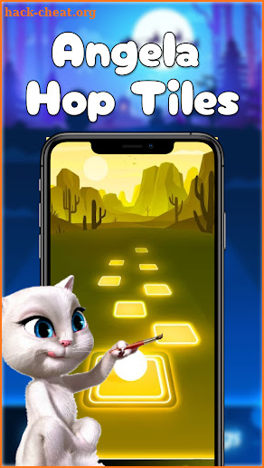 Talking Angela Tile Hop Music screenshot