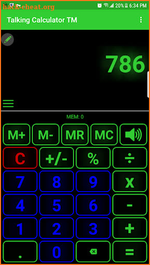 Talking Calculator Pro screenshot